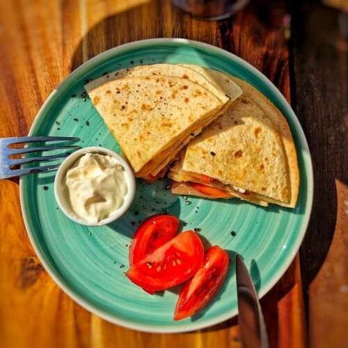 air fryer breakfast tortilla