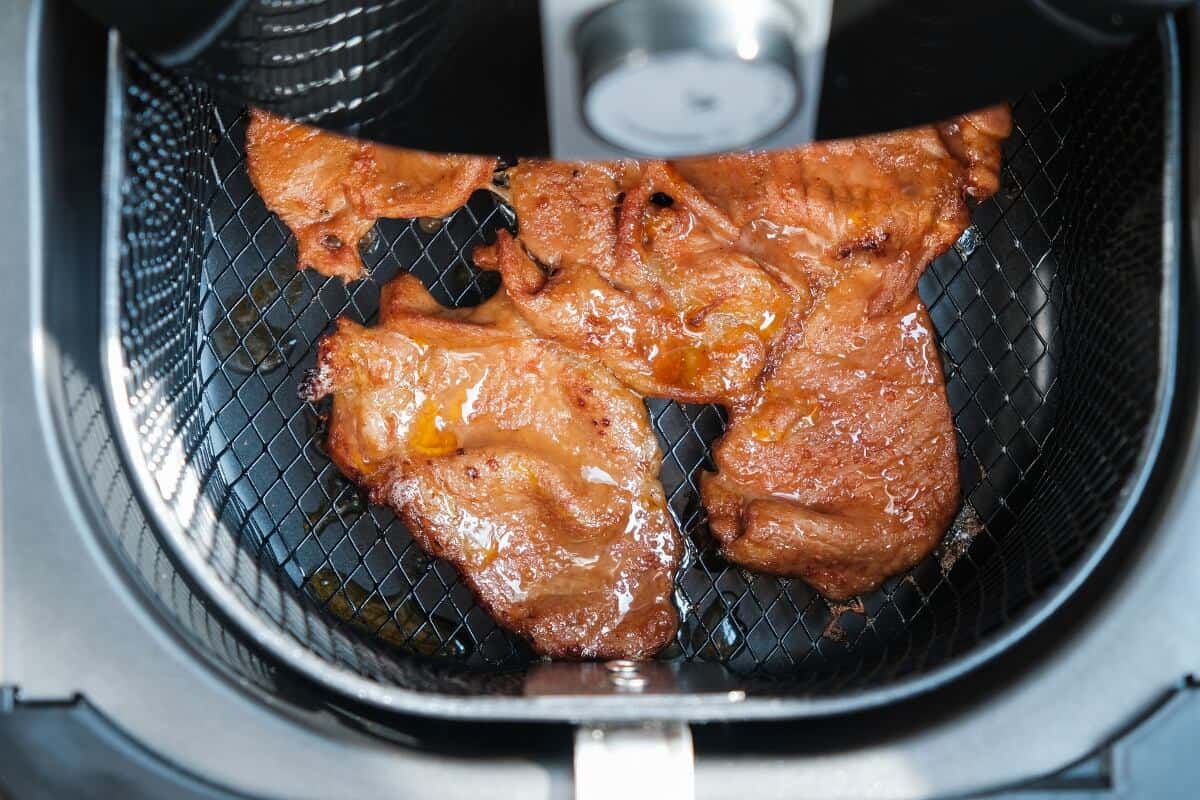pork steak in an airfryer