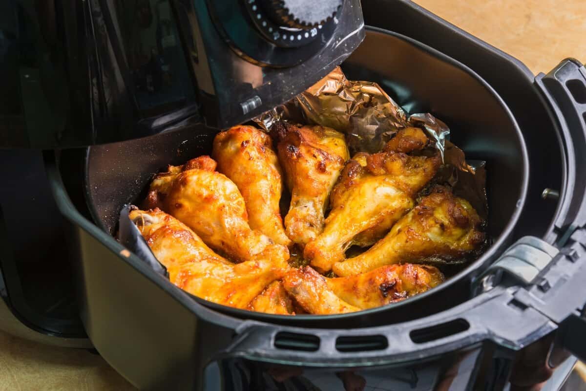 grill bbq chicken legs oven air fryer healthy cooking