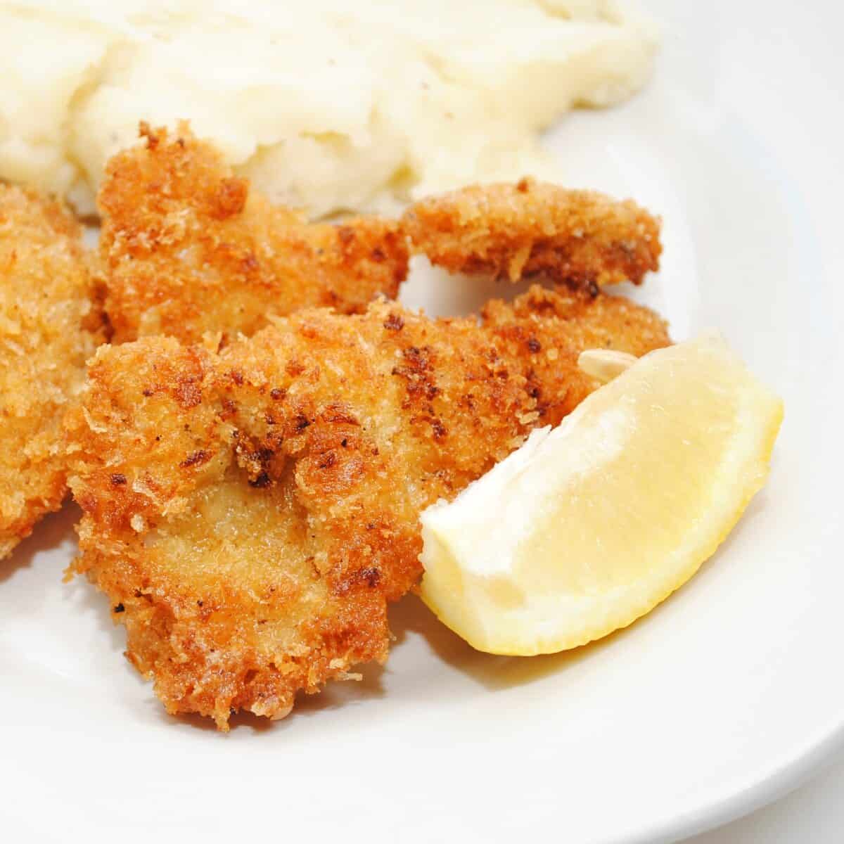 fried catfish in panko bread crumbs