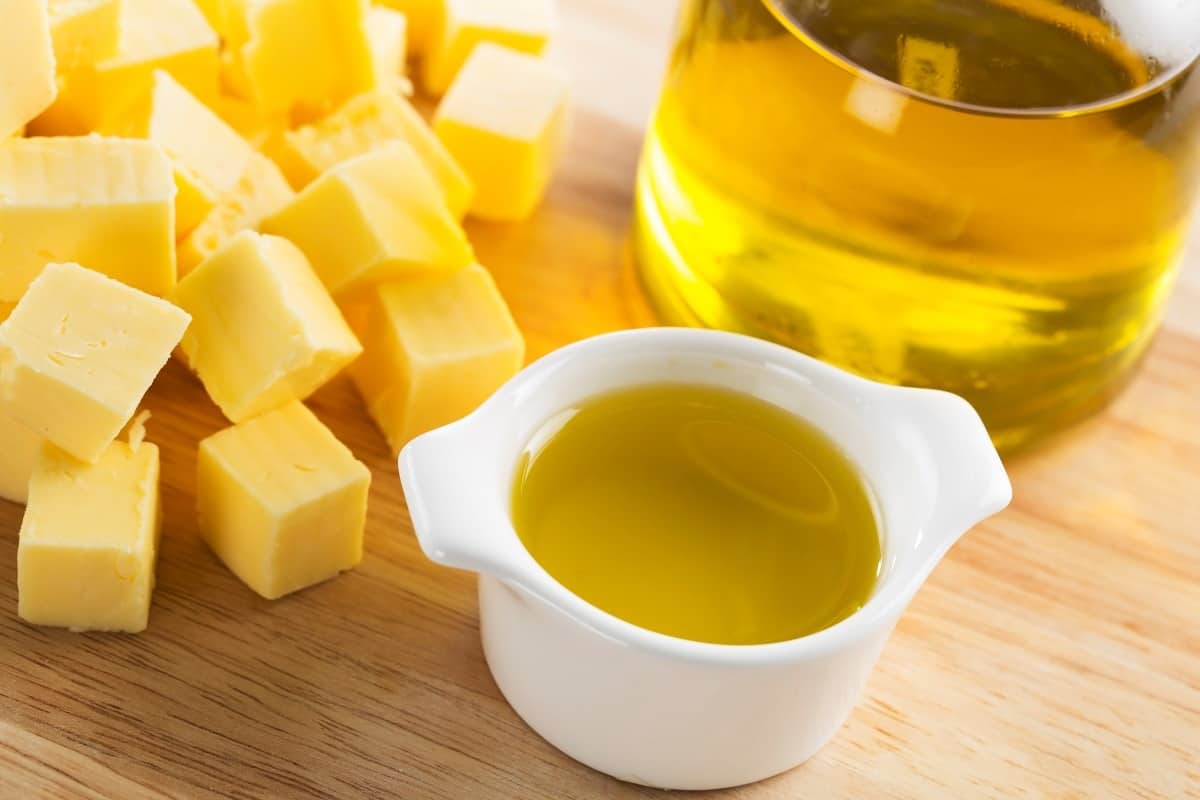 butter and olive oil