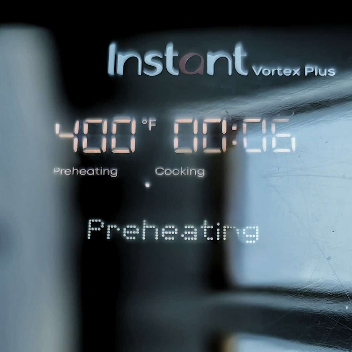 preheating air fryer