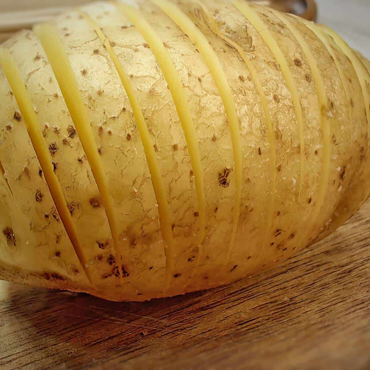 potato with slices