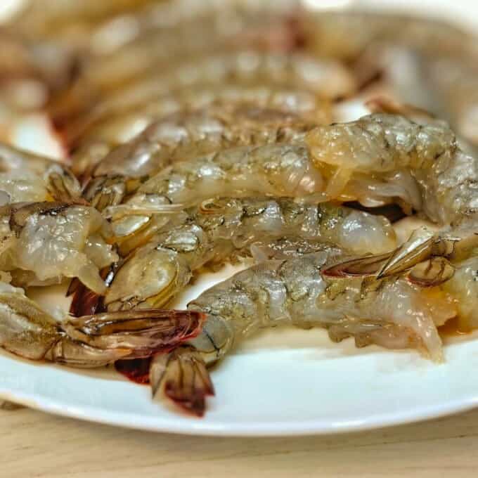 peeled tiger shrimp