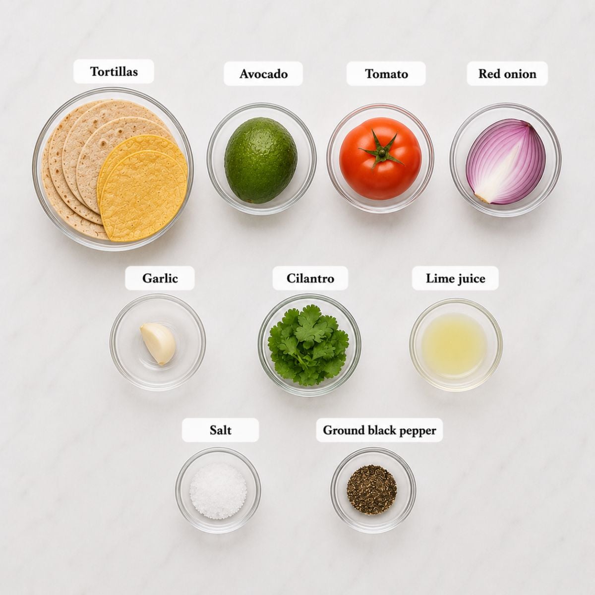 air fryer tortilla chips Ingredients