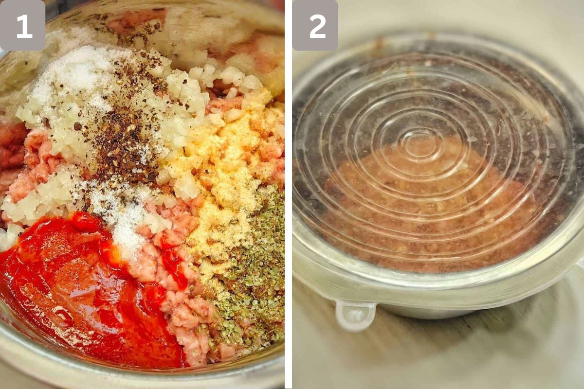 Ingredients combined and black pepper and salt to taste