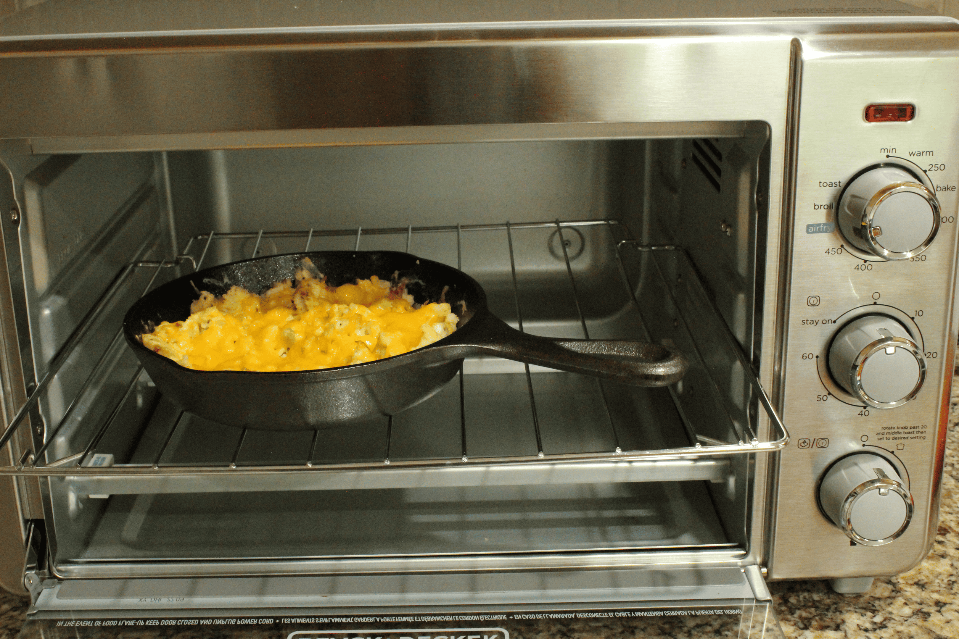 cast iron pan insider air fryer oven