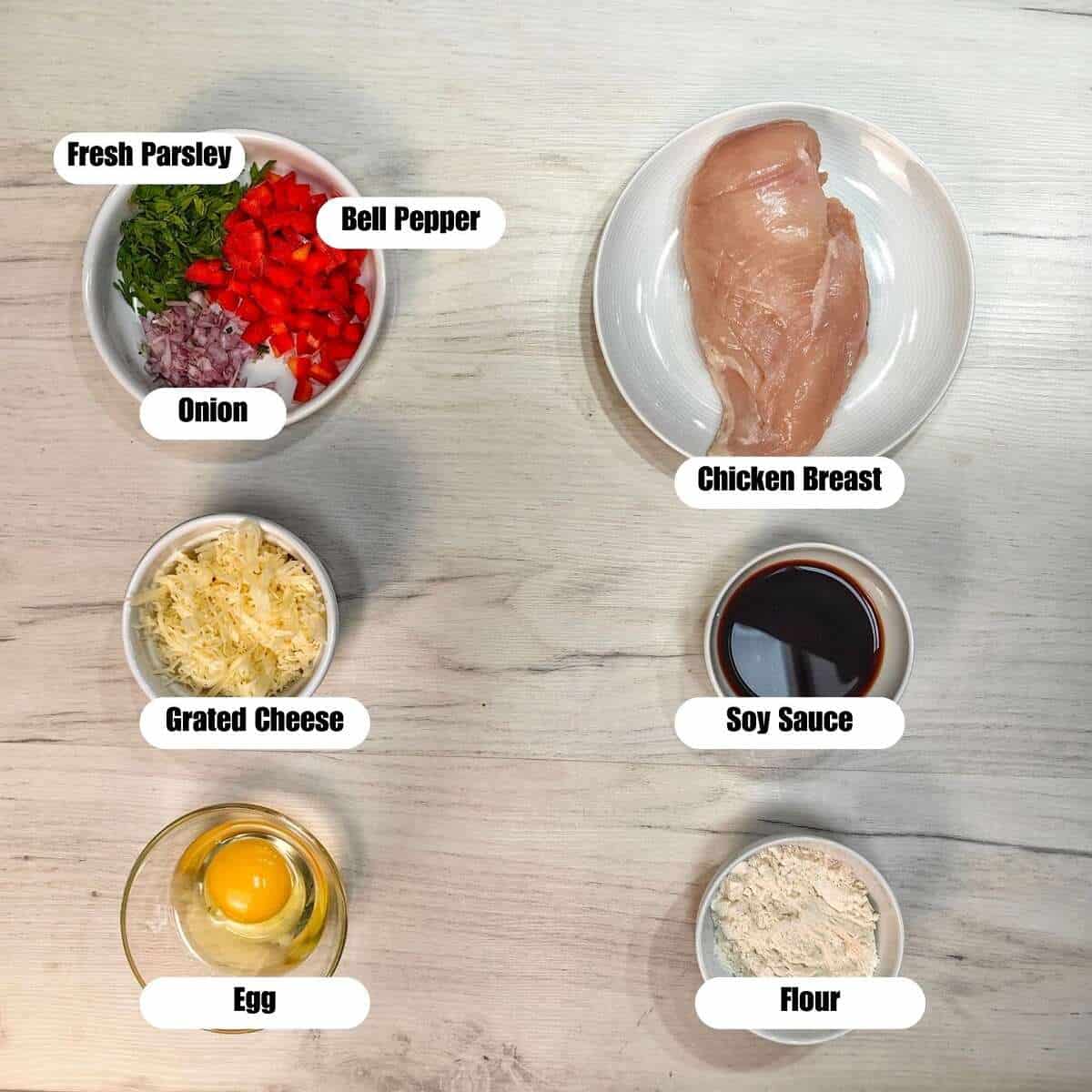 air fryer chicken muffins ingredients