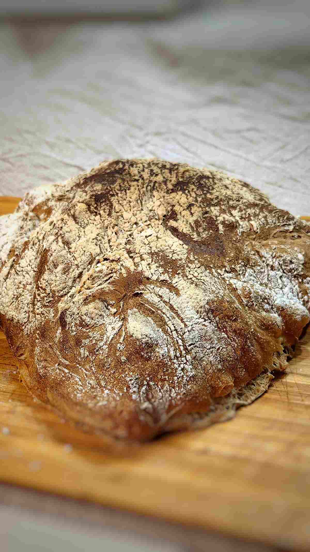 air fryer ciabatta on top of chopping board