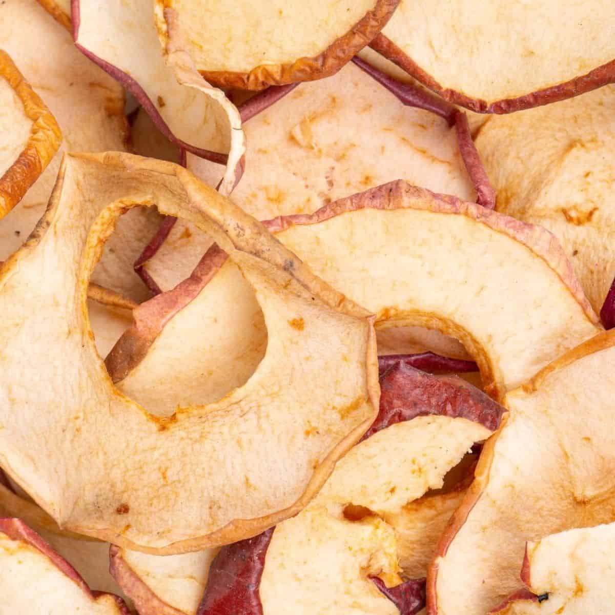 dehydrated apple slices