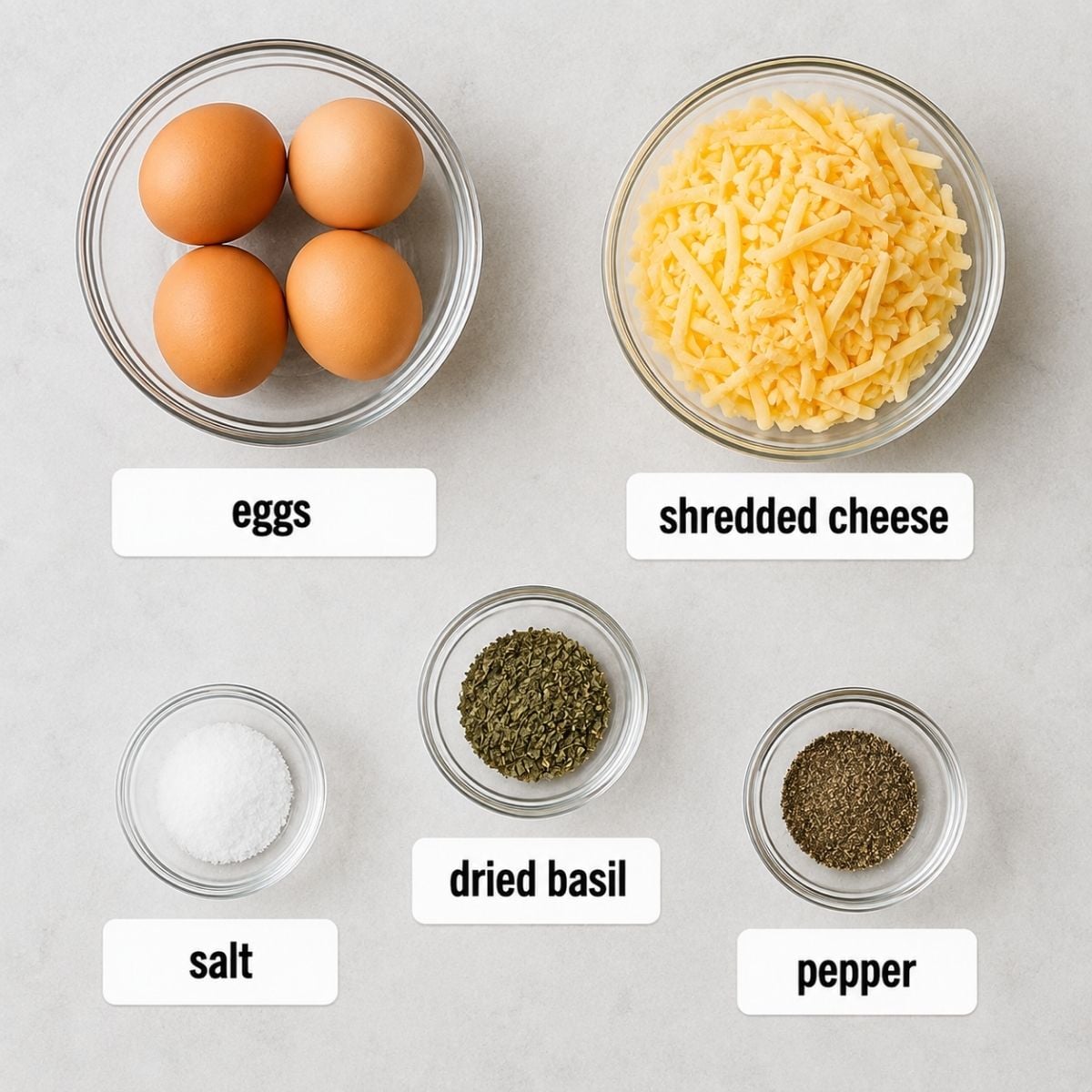 Egg Bites in Air Fryer ingredients