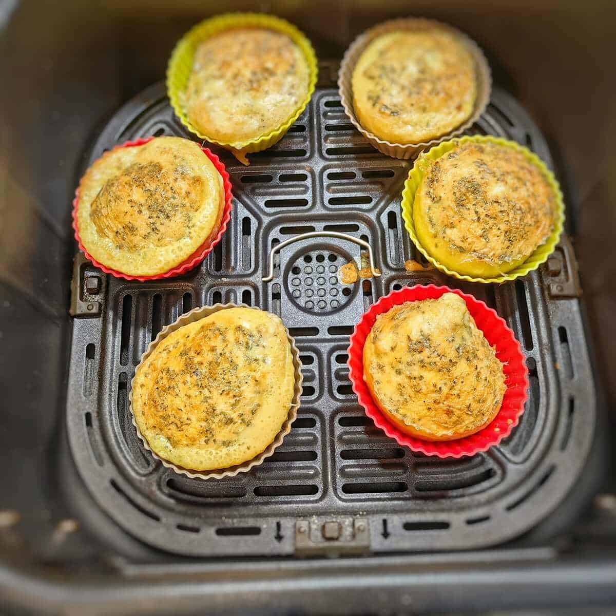 baked egg bites insider air fryer basket