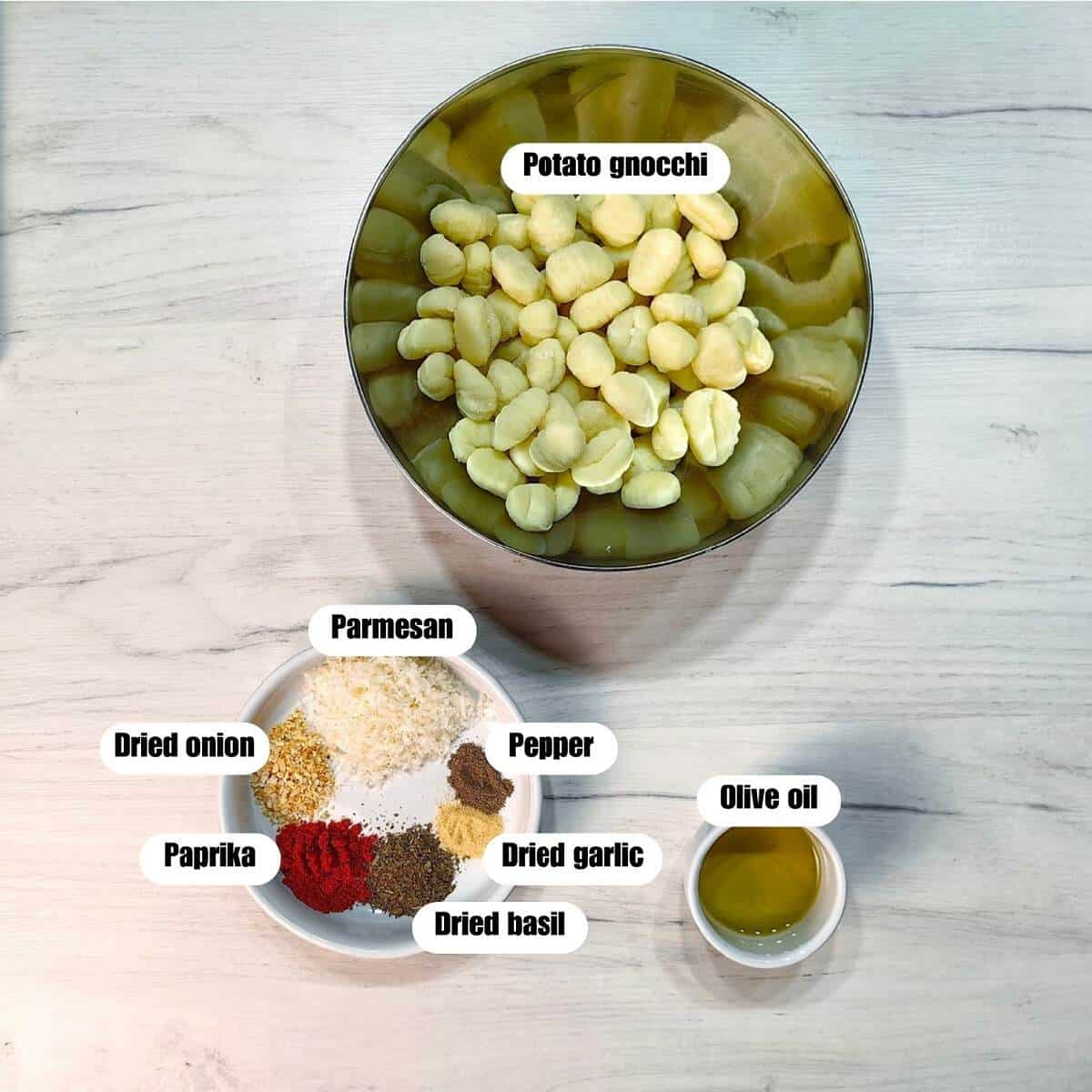 air fryer gnocchi ingredients