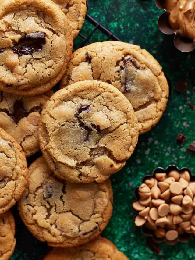 Chewy Peanut Butter Chocolate Chip Cookies 1