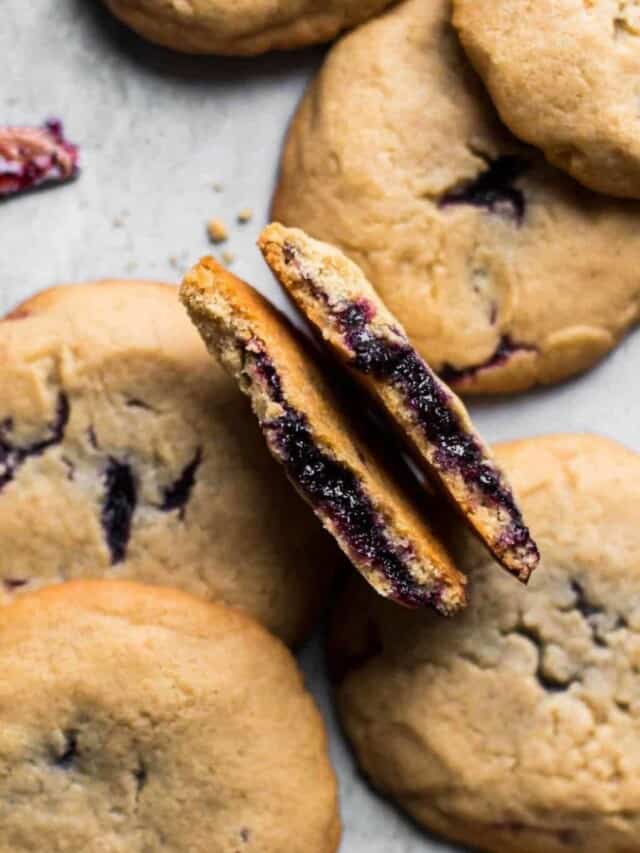 Peanut Butter and Jelly Cookies: Chewy, Nutty, and Fruity!