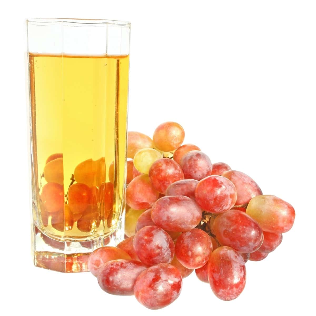 grapes and glass of juice of a grapes