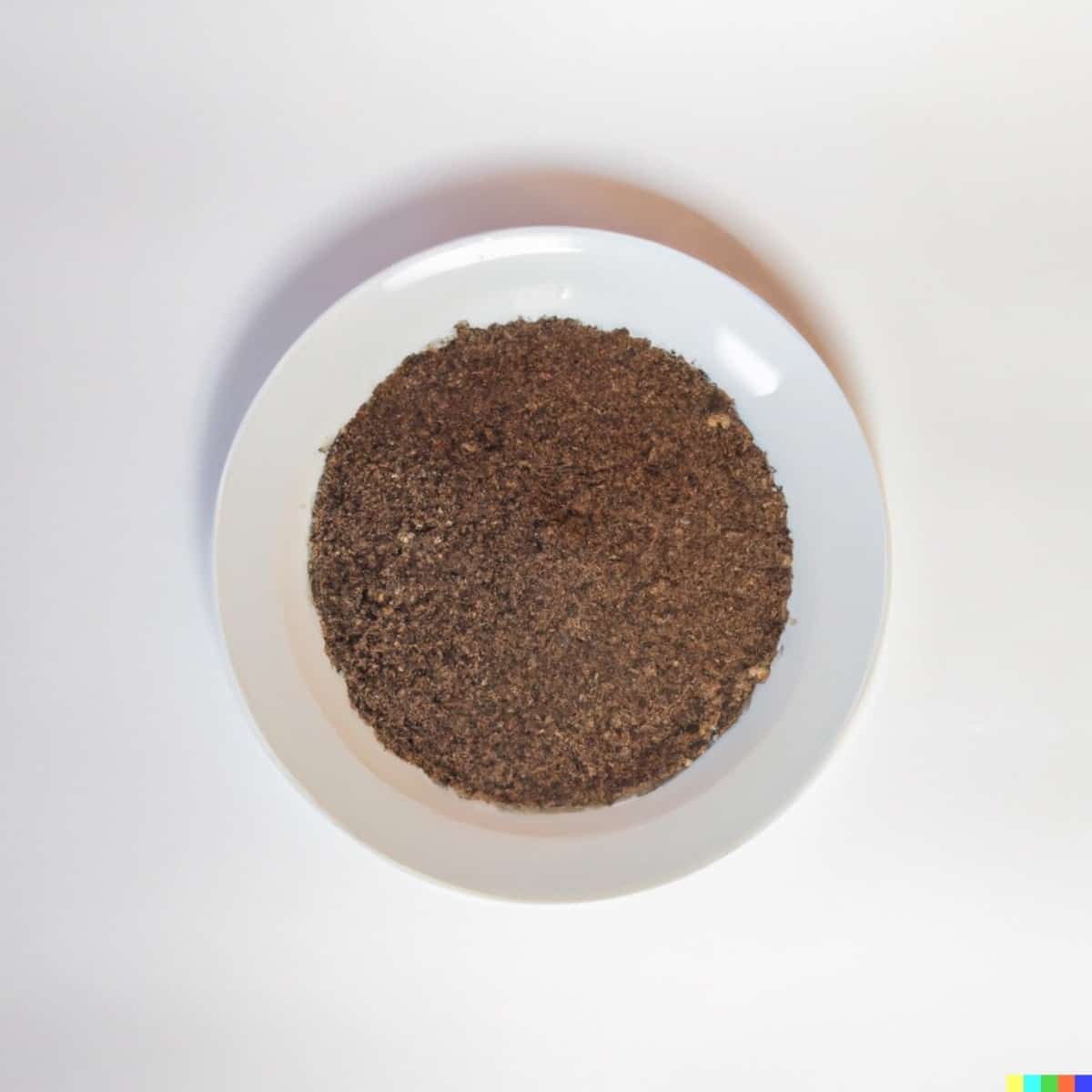ground allspice in a plate