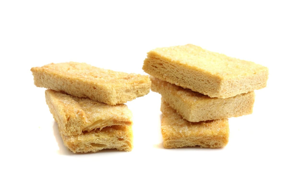 biscuit in white background