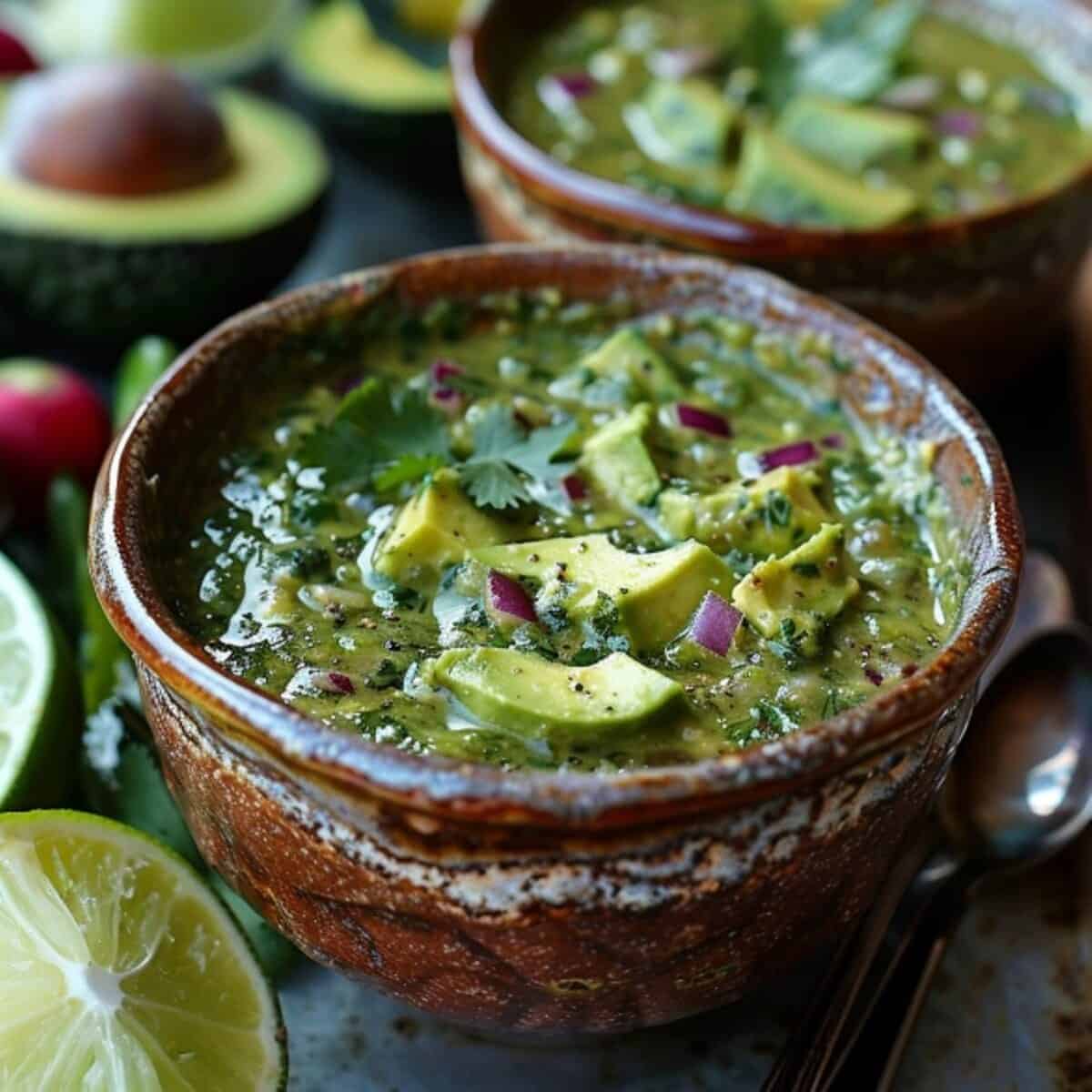 creamy avocado salsa verde