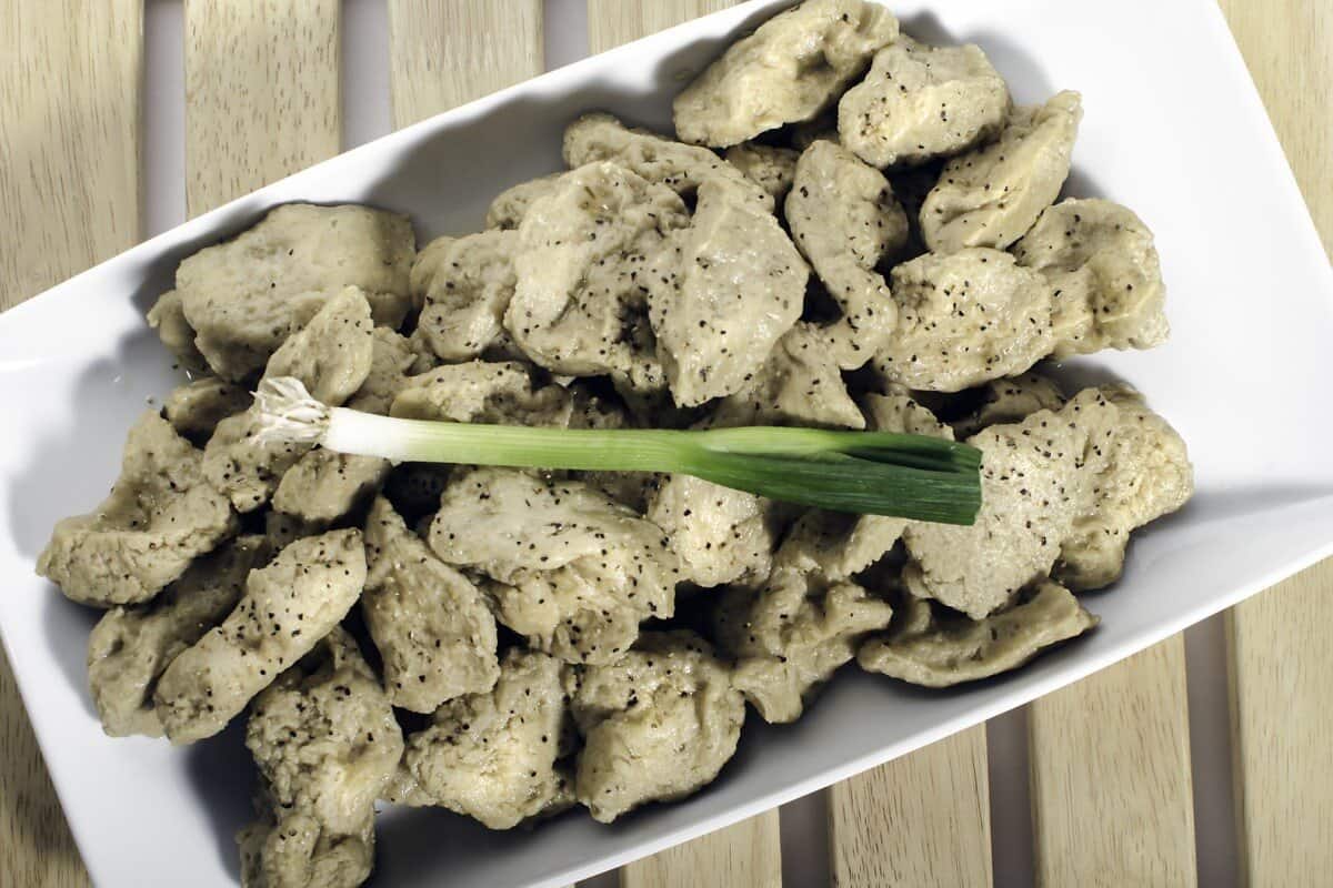 a plate of seitan
