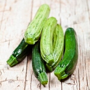 fresh green zucchini