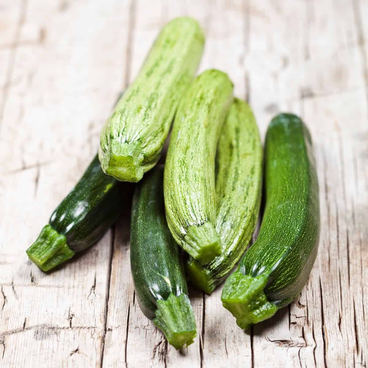fresh green zucchini