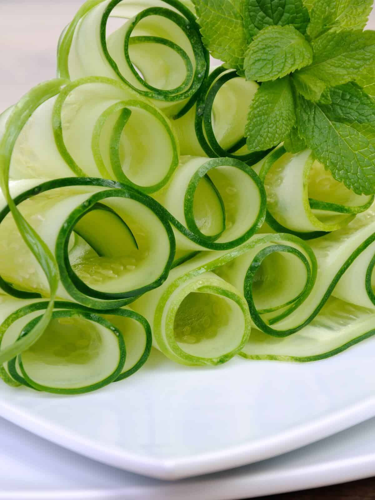 cucumber ribbons