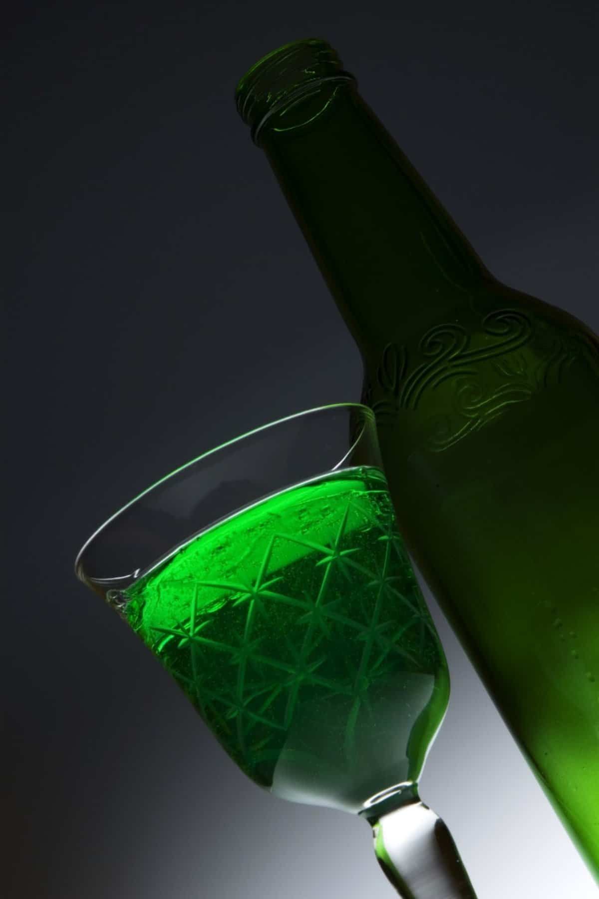 absinthe in glass