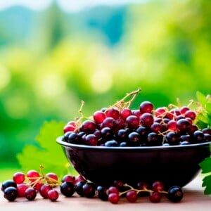 red and black currant