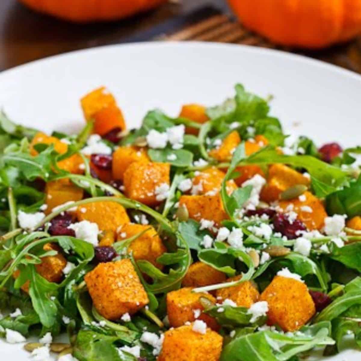 Satisfy your taste buds this fall with caramelized pumpkin and gorgonzola salad.