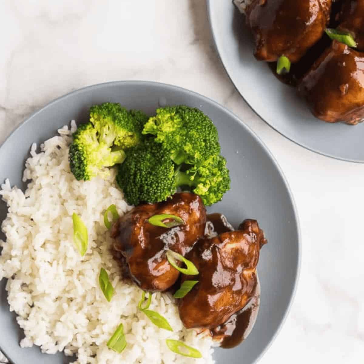 A yummy treat with honey balsamic crockpot chicken thighs. 
