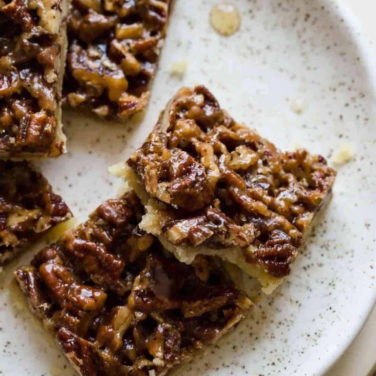 A smooth and crunchy treat featuring pecan pie shortbread bars. 