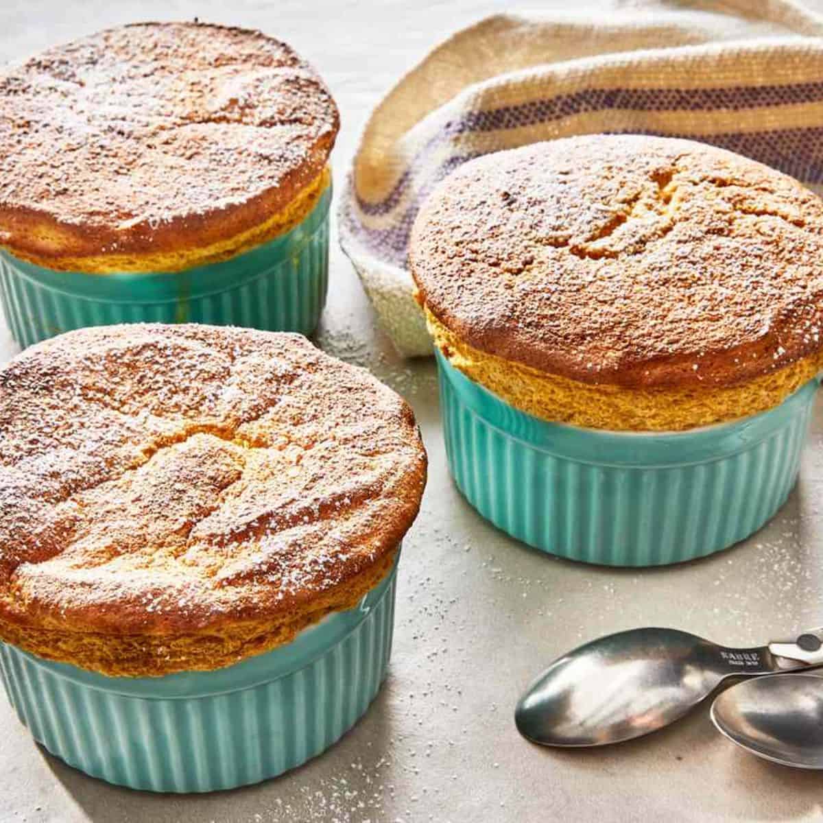 These souffles are perfect to be served with a warm cup of tea or coffee.