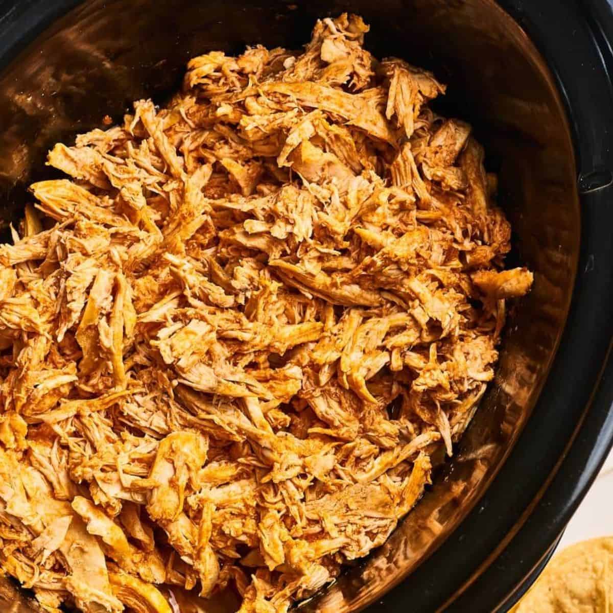 A yummy treat featuring slow cooker buffalo chicken. 