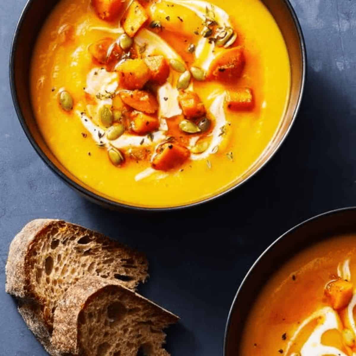 A delicious recipe  featuring air fryer squash soup. 