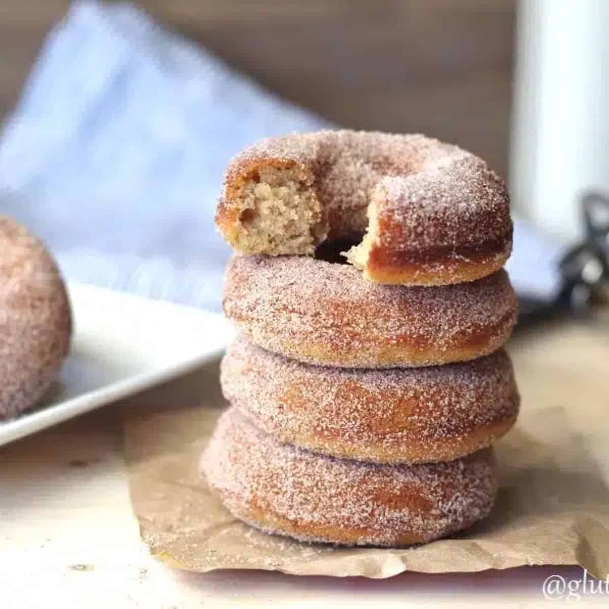 A yummy treat with cinnamon sugar donuts.