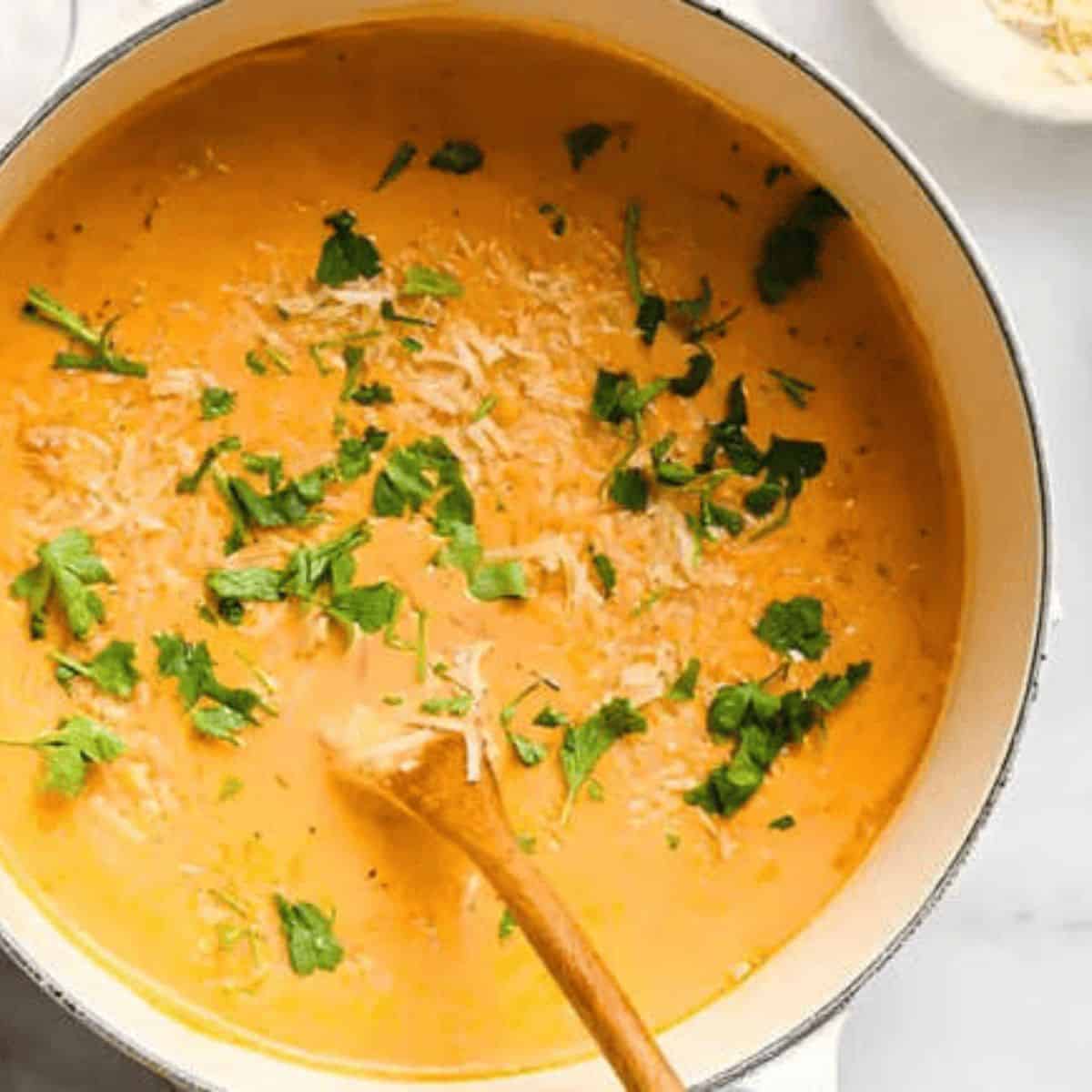 A savory creamy Italian sausage soup for you to try this fall. 