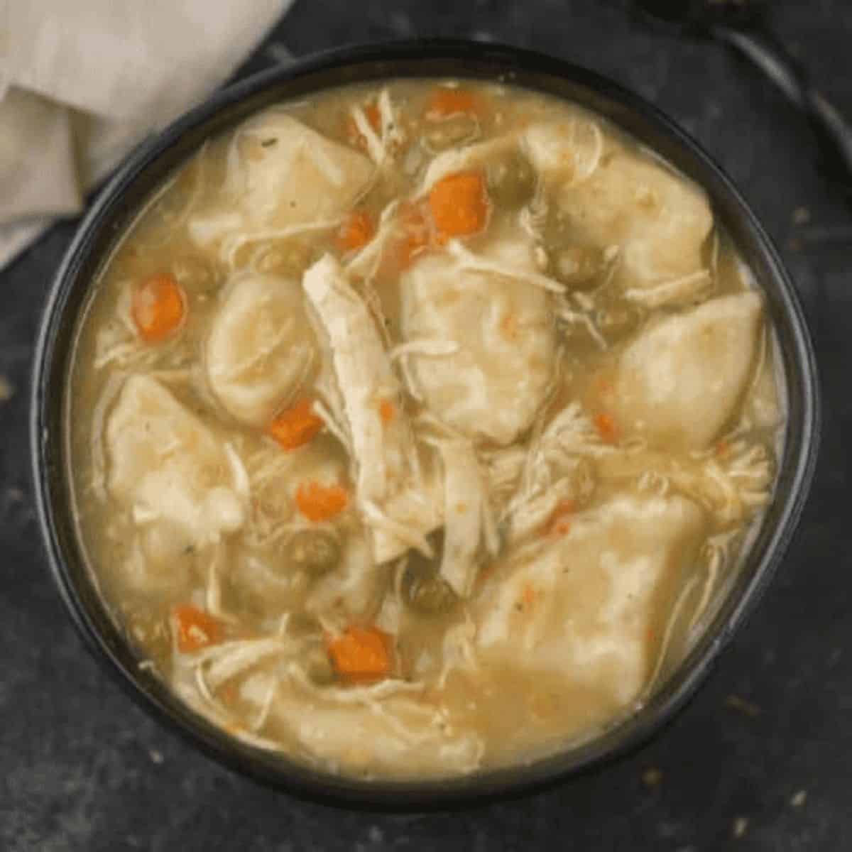 A delicious treat with crockpot chicken and dumplings recipe.