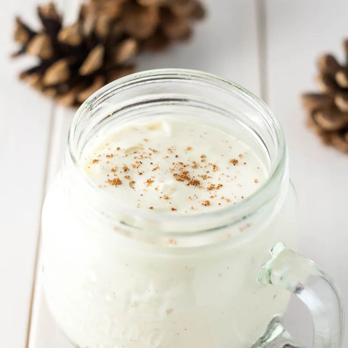 A scrumptious delight featuring eggnog mousse. 
