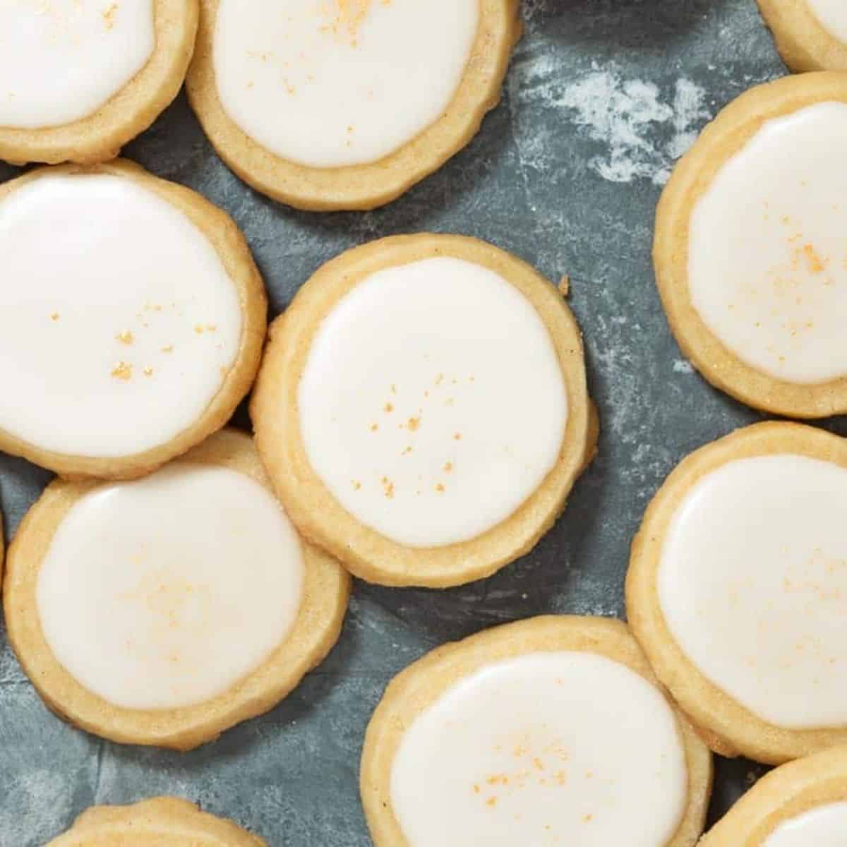 A unique delight featuring eggnog shortbread cookies. 