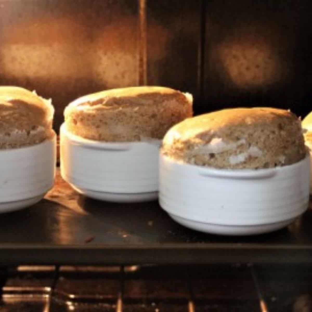 A scrumptious delight featuring eggnog souffle. 