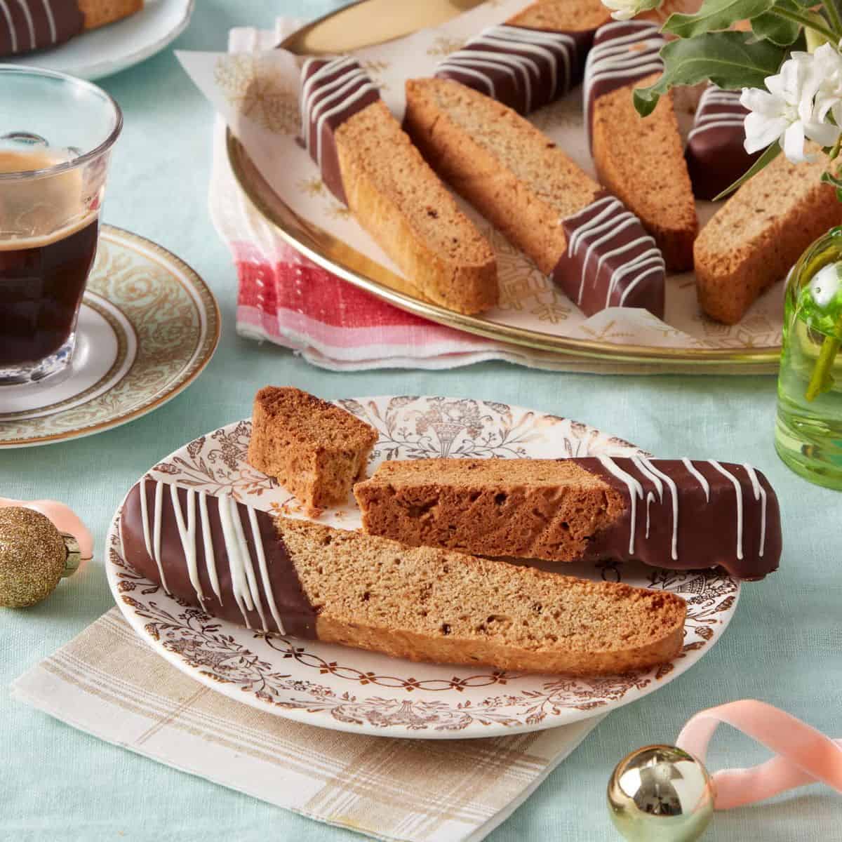 A scrumptious treat with espresso biscotti cookies. 