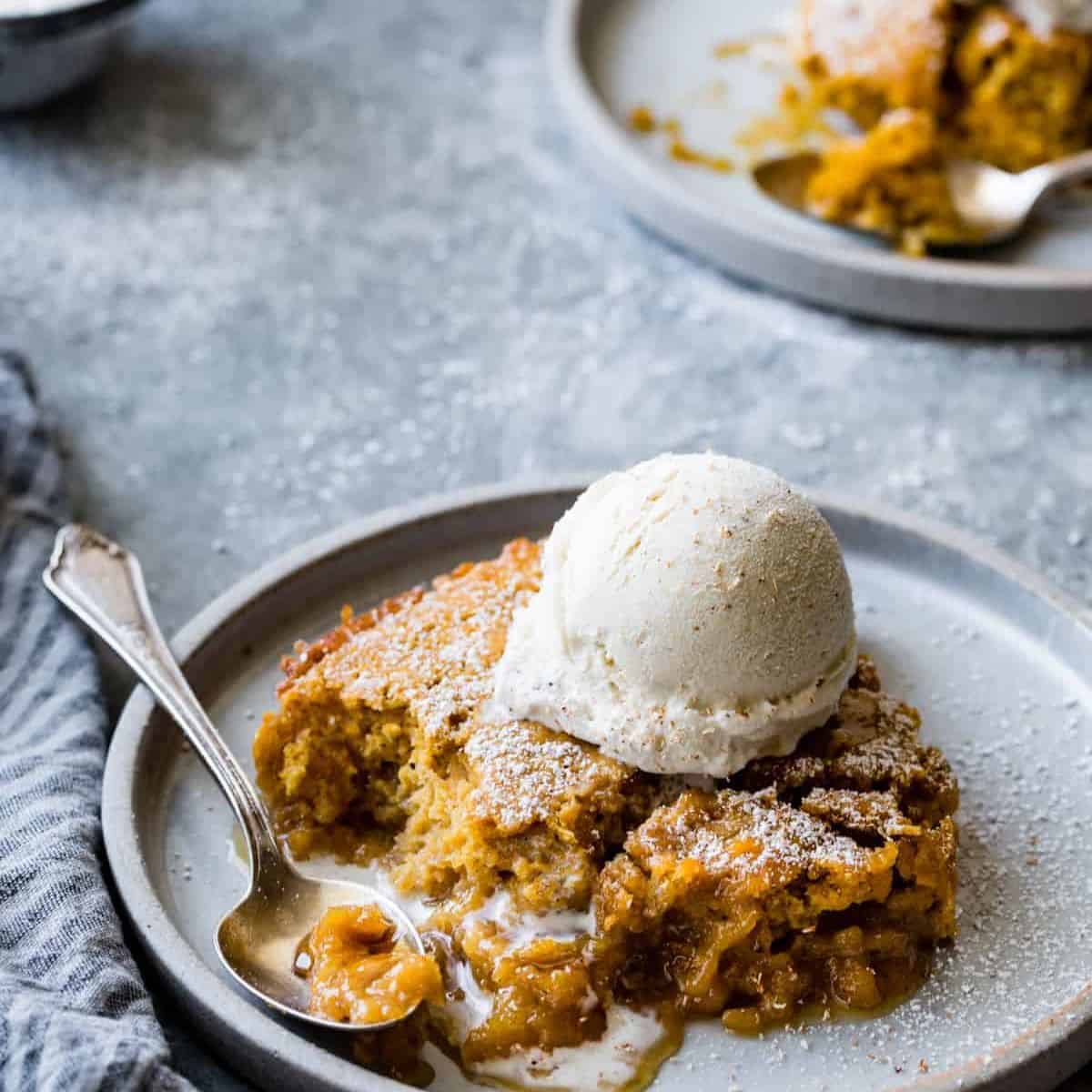 A scrumptious treat with maple pumpkin pudding.