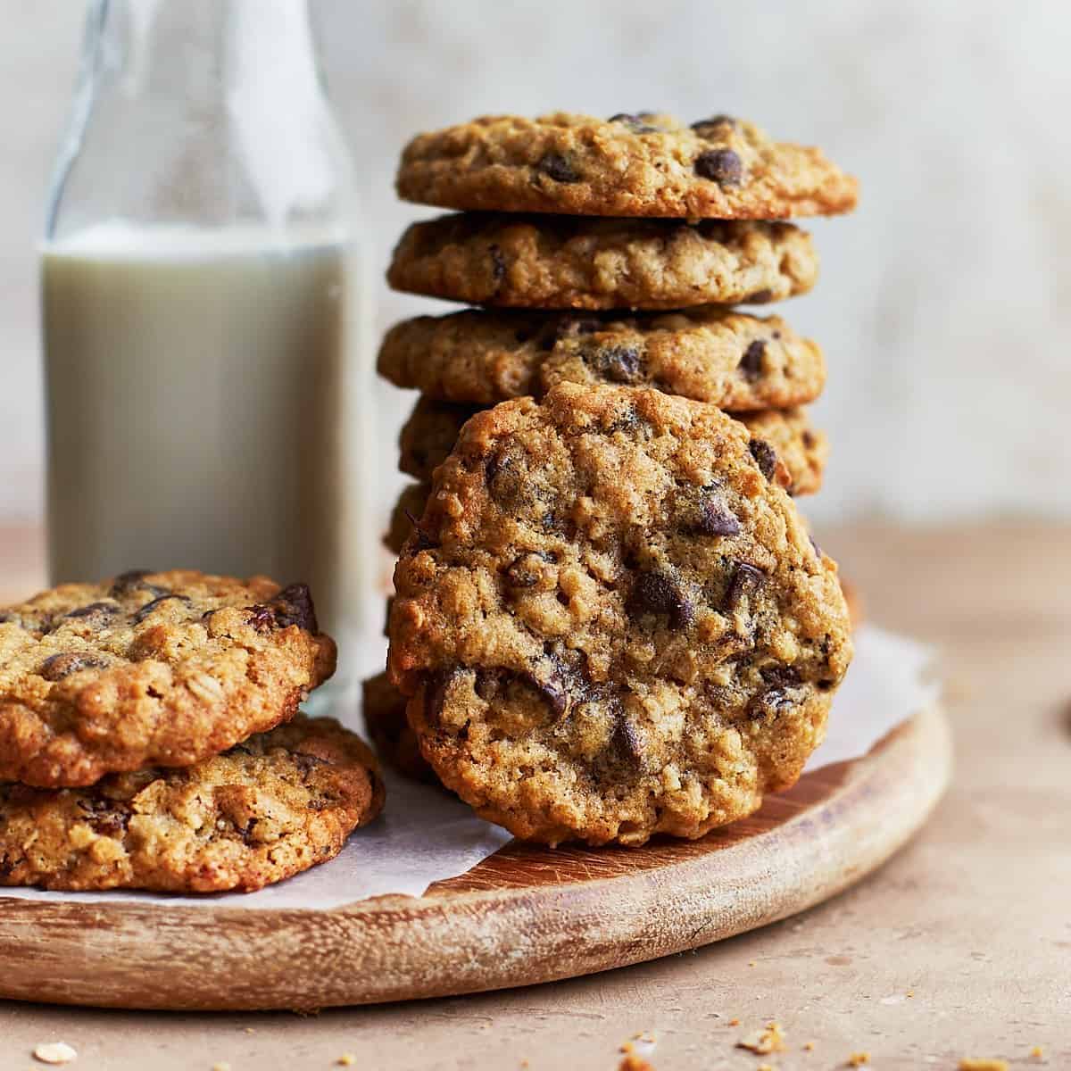 A delightful experience with oatmeal raisin chocolate chip cookies.