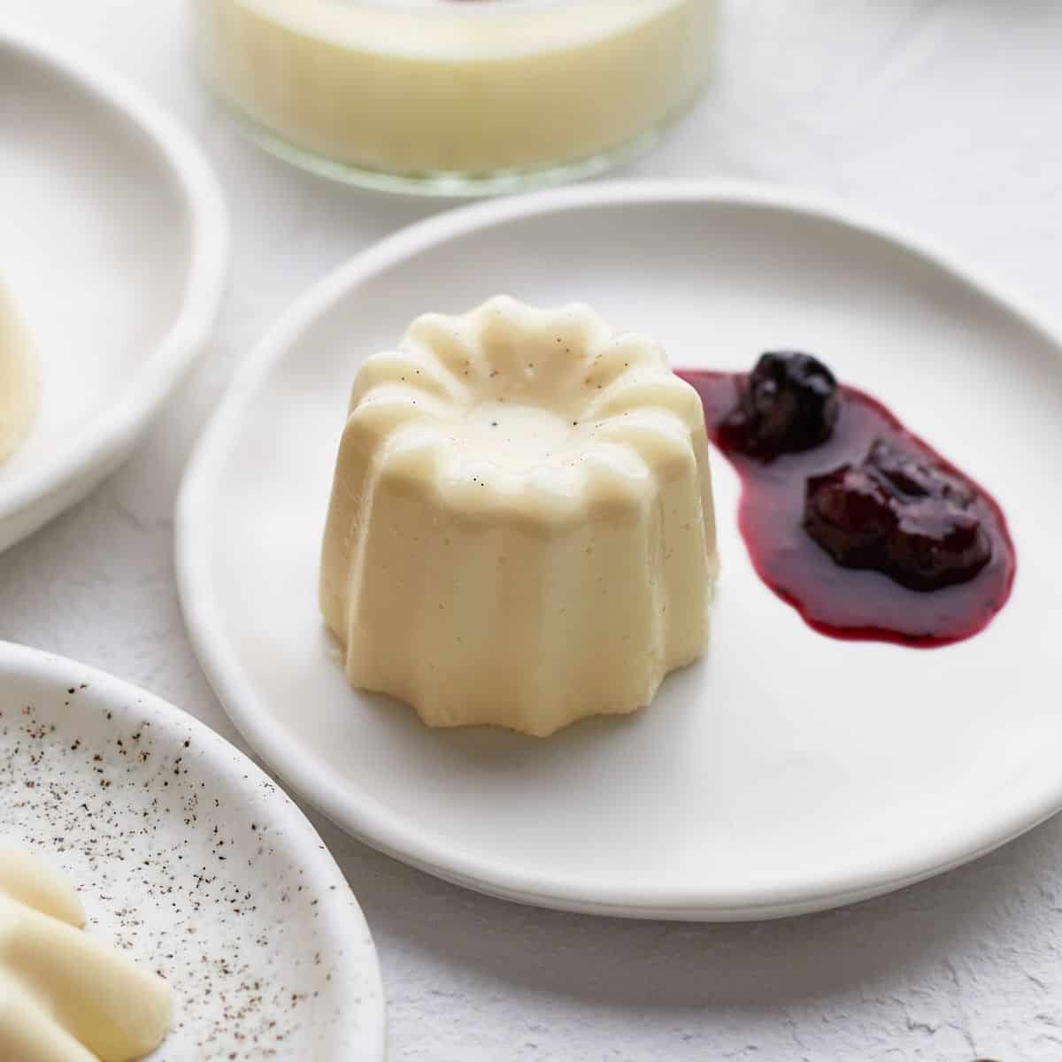 A yummy treat with original Italian panna cotta.