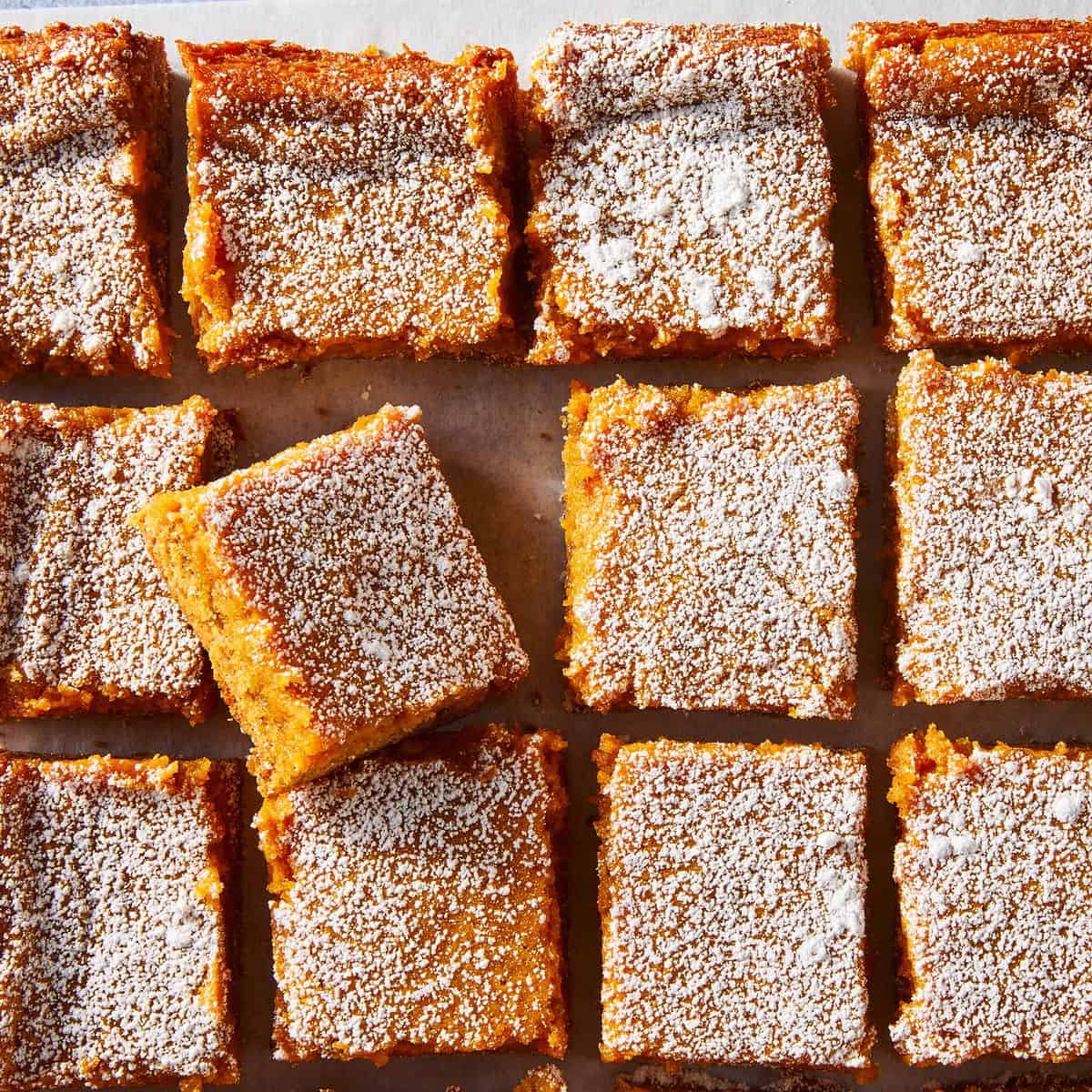 A chewy delight with pumpkin spice gooey bars.