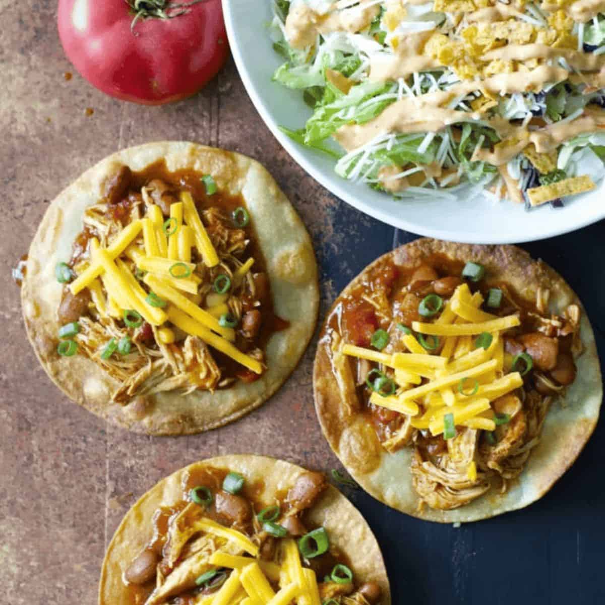 A scrumptious dinner featuring slow cooker salsa chicken.