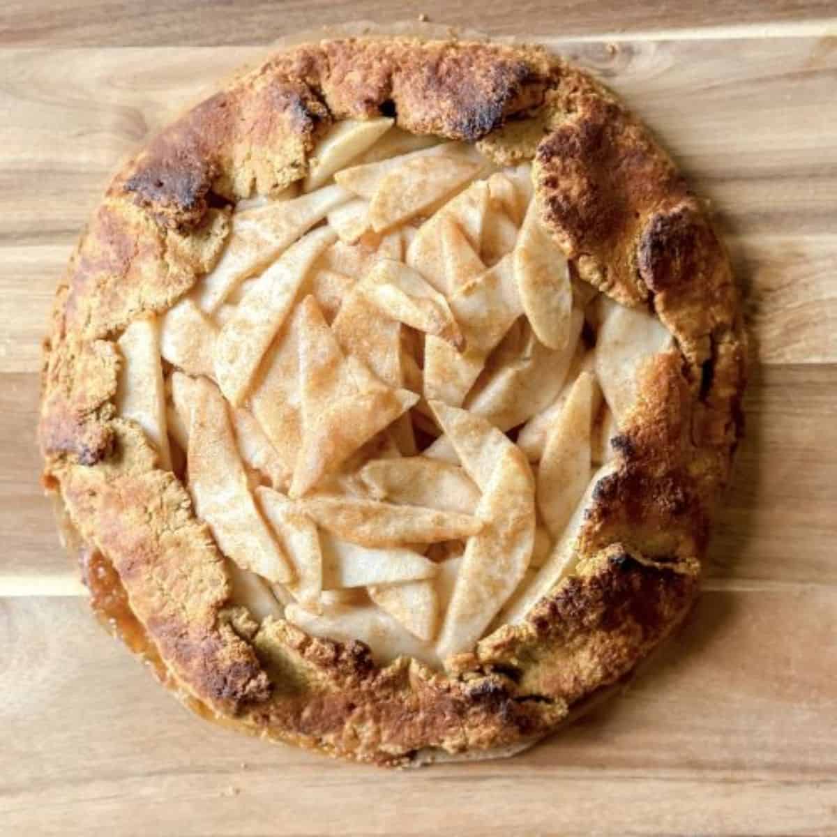 A delightful experience with spiced pear galette.