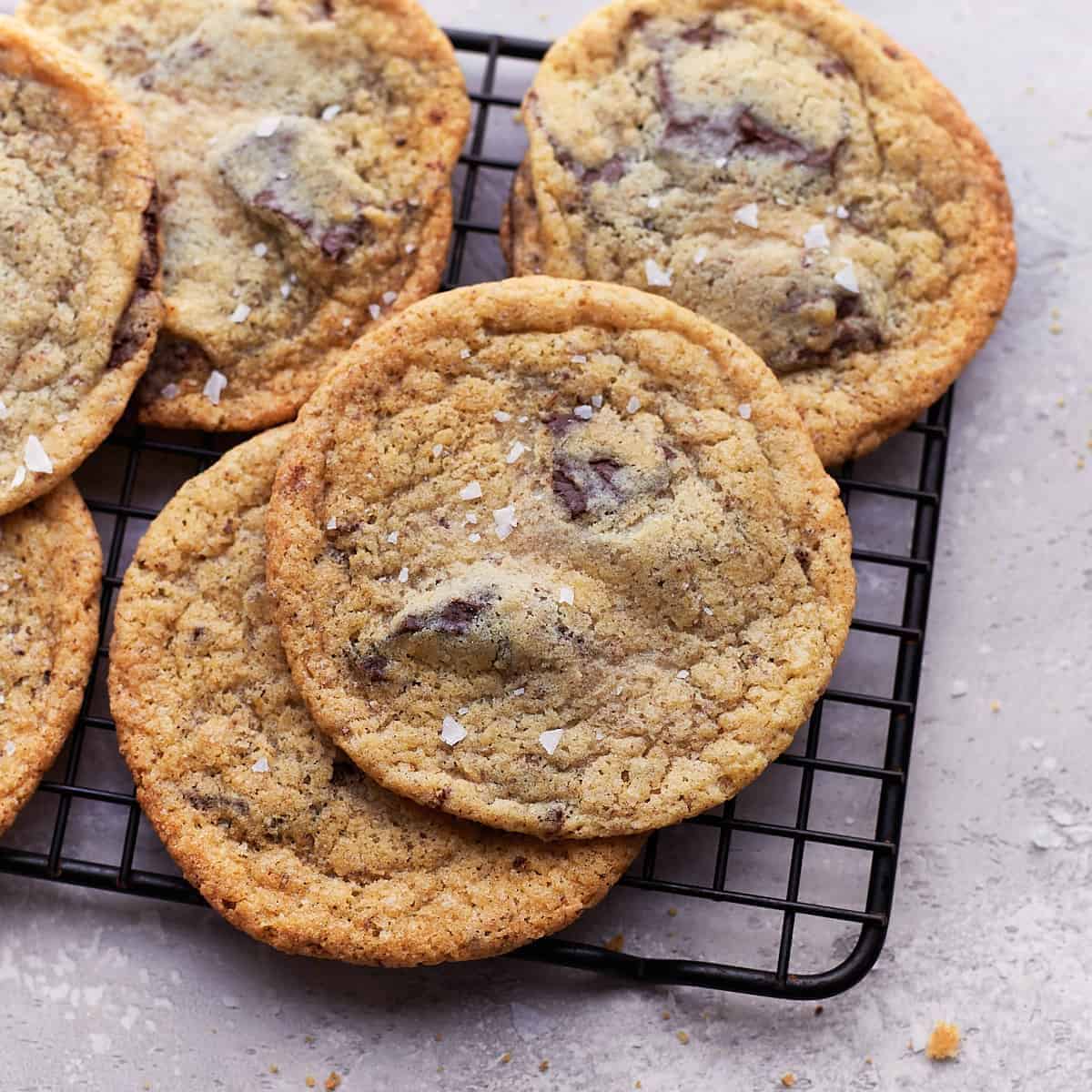 A yummy delight with vegan chocolate chip cookies.
