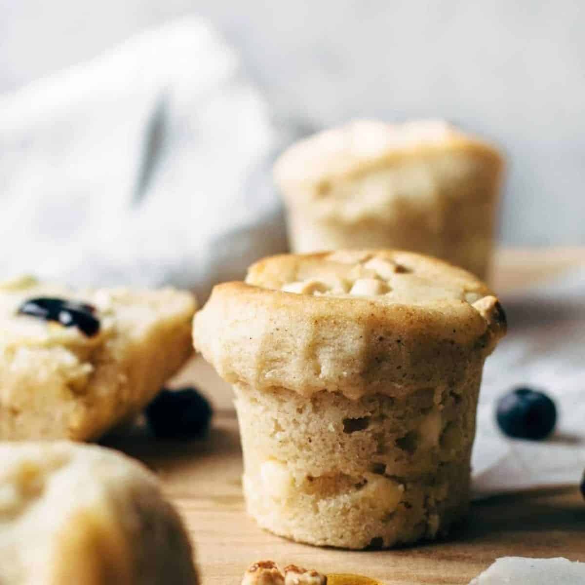Scrumptious white chocolate muffins for you to try this Thanksgiving. 